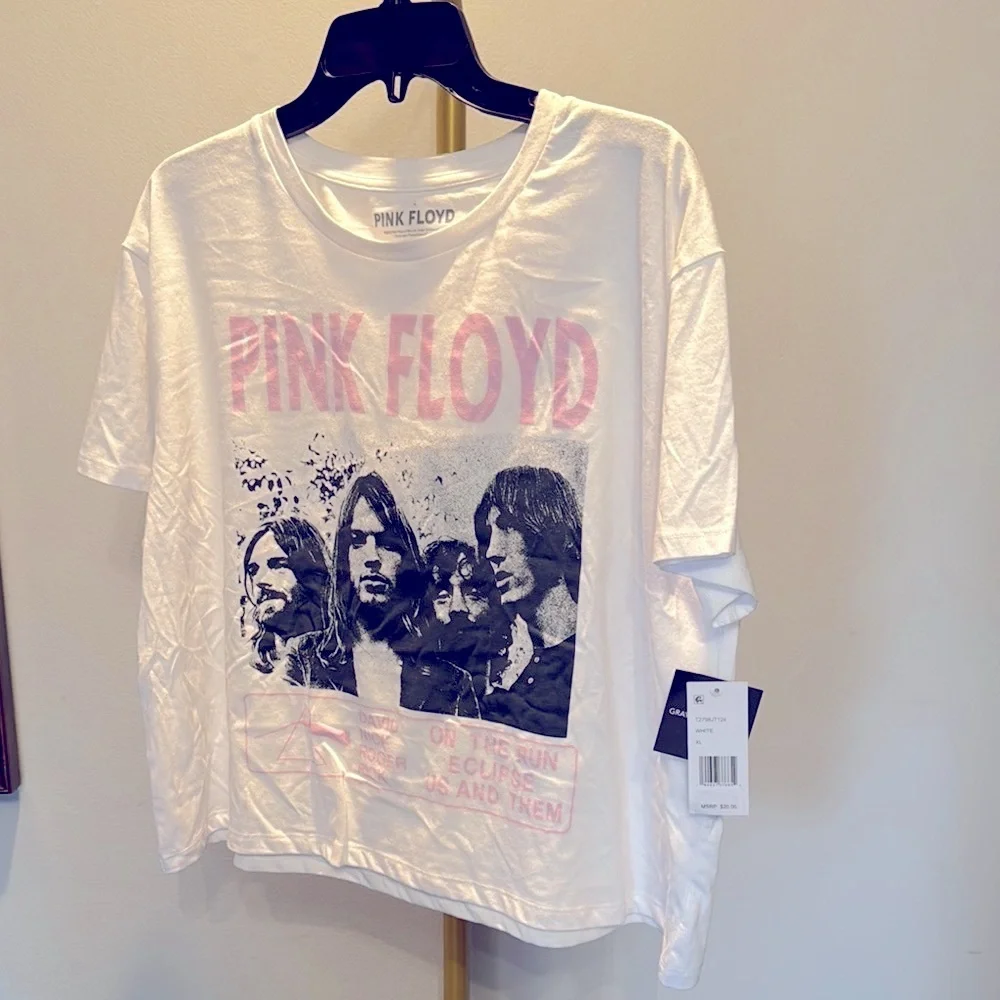 Pink Floyd oversized cropped Graphic T-Shirt NWT XL - Picture 3 of 9
